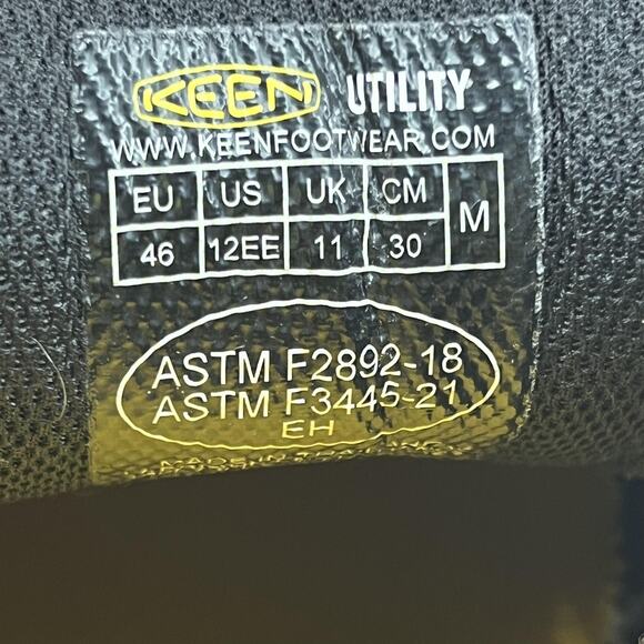 KEEN Utility San Jose Work Shoes Men Size 12 EE Brown Leather Soft Toe Oxford - Picture 8 of 8